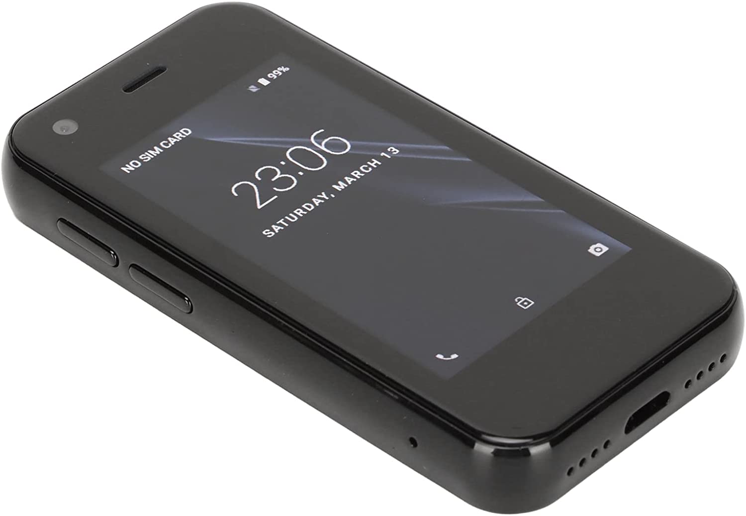 230816042857801_1 Dilwe XS11 Mini Smartphone for Kids, 3G 2.5Inch Student Pocket Cellphone WiFi GPS 1GB 8GB Quad Core Android Cell Phones, Great Gift for Kids and Students, 2MP/5MP Camera(2.5" Black) - Image 1